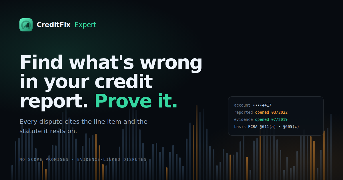 CreditFixExpert — Website preview